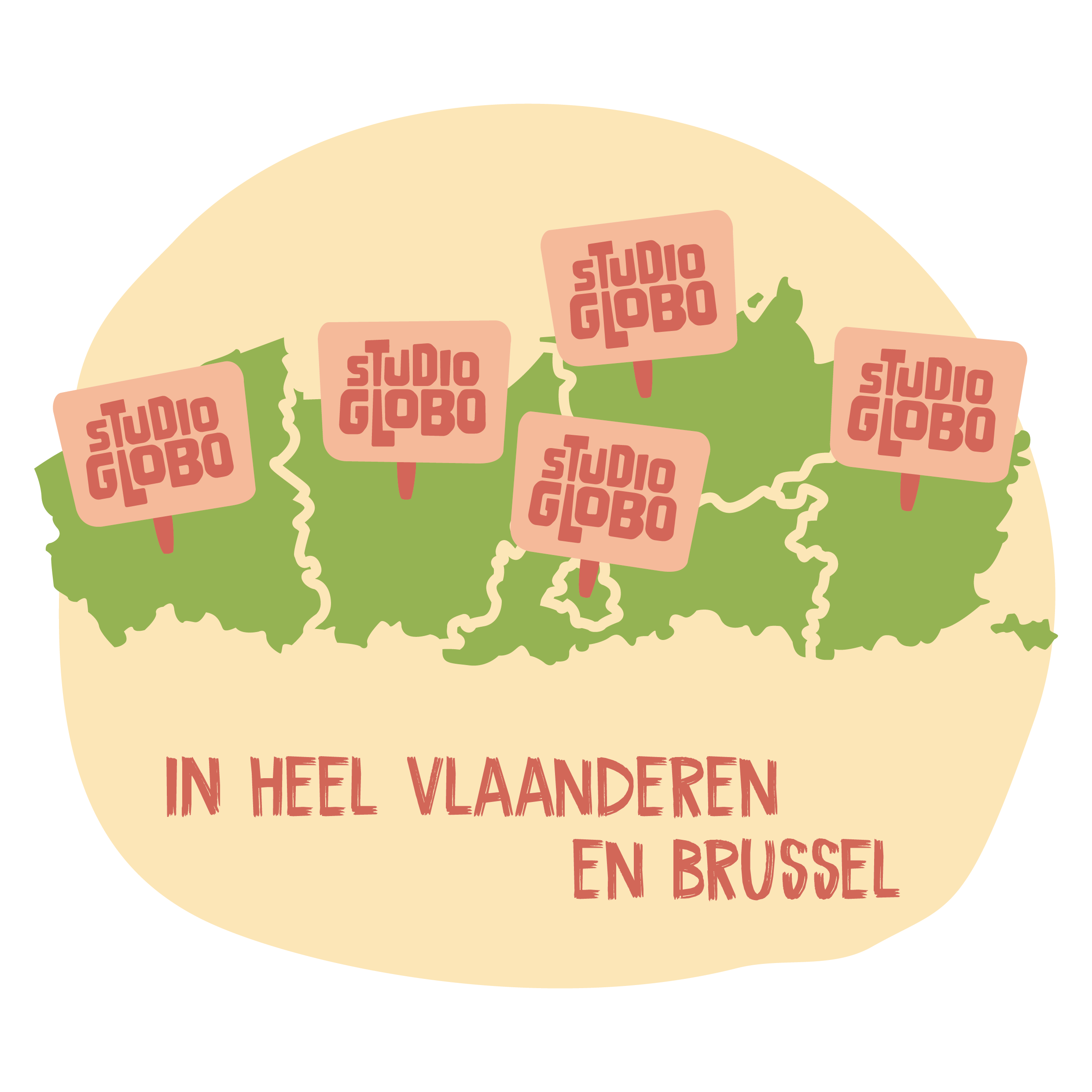 In heel Vlaanderen en Brussel