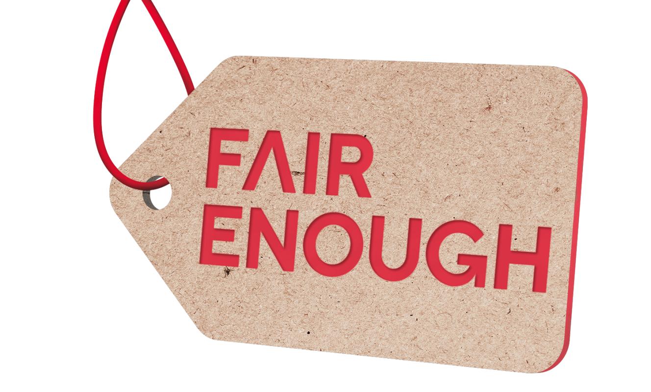 Logo van Fair Enough van Studio Globo