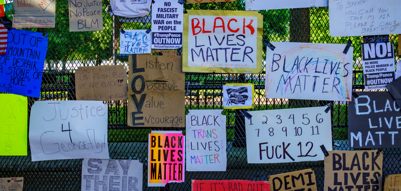 Pancartes black lives matter